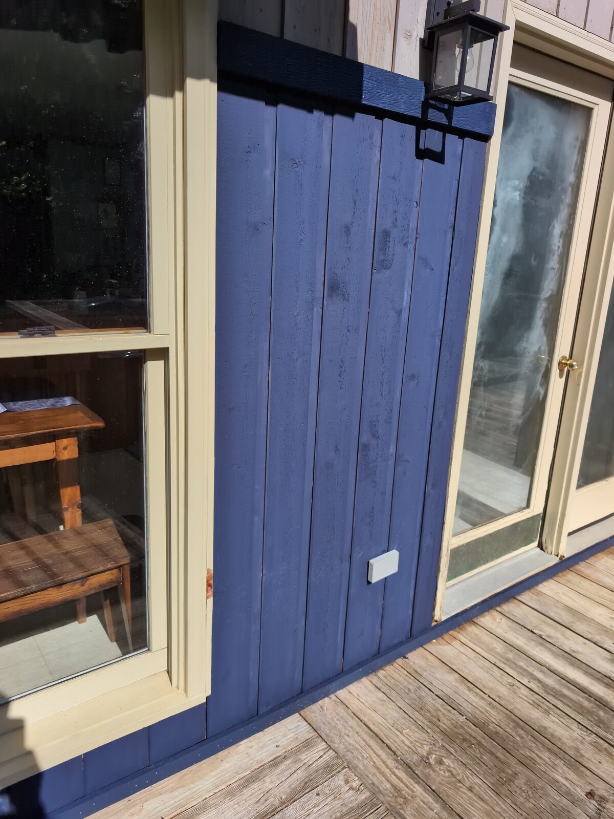 Cedar panel replacement after exterior repaint